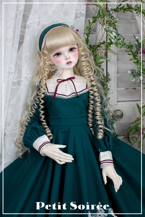 porcelain doll green dress Margaret Dress (SD) -Green