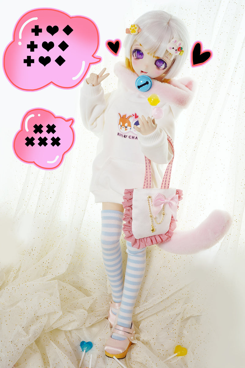 CANDY❤BOMB01 Cat White Set | [OUTFIT]