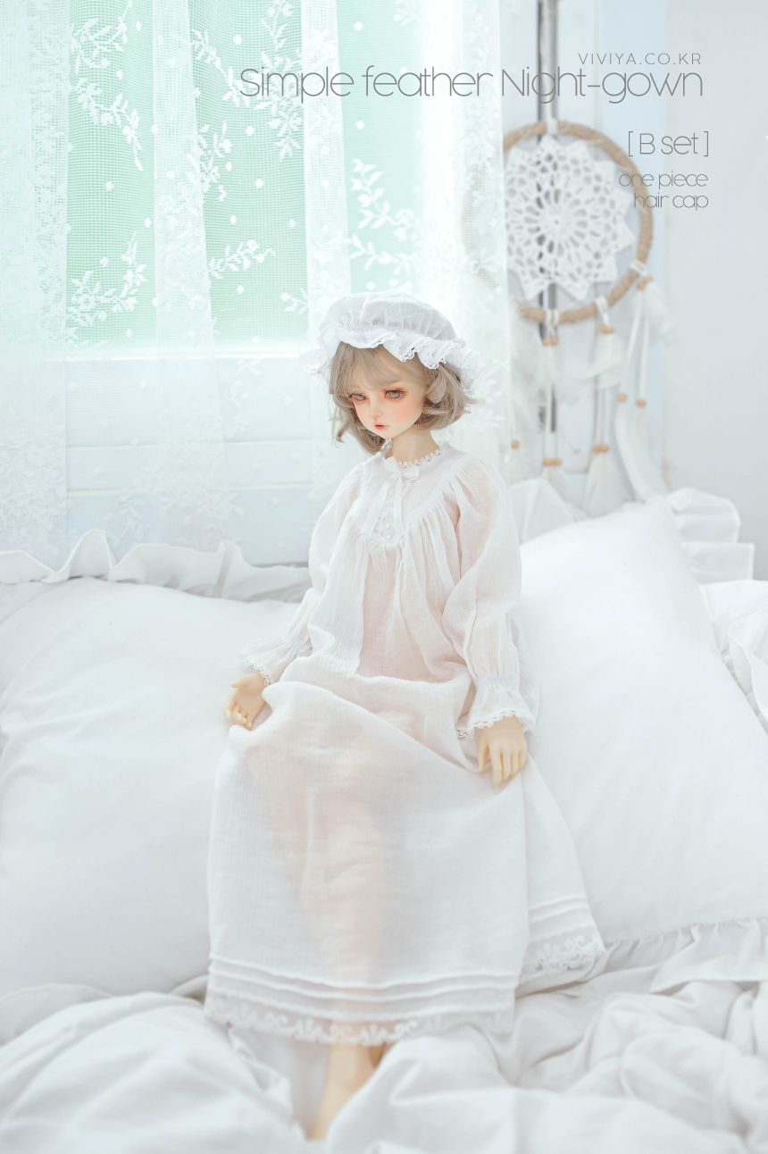 Simple feather Night-gown SD 16 - B set | Preorder | OUTFIT Simple feather Night-gown SD 16 - B set | Preorder | OUTFIT