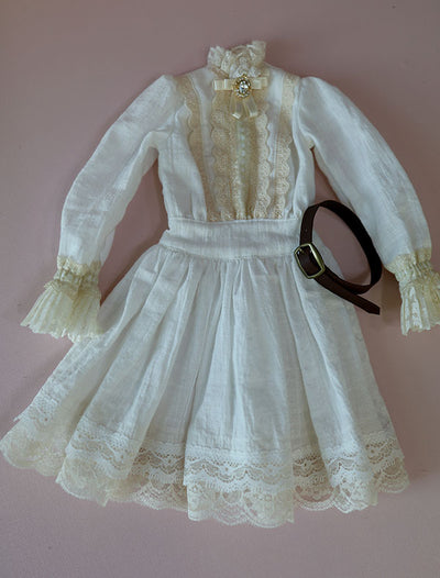AK-329 Ivory Dress (Belt) | Preorder | OUTFIT