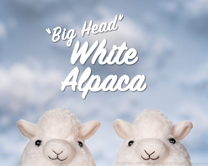 Big Head Alpaca Alex (White) [Limited Time 5%OFF] | Preorder | DOLL