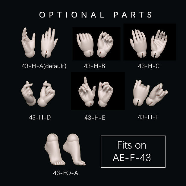 1/4 Girl parts（fits AE-F-41） | Preorder | PARTS