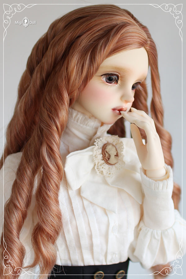 Leila Roll (MH-Style65-064)/Pink ash brown | Preorder | WIG