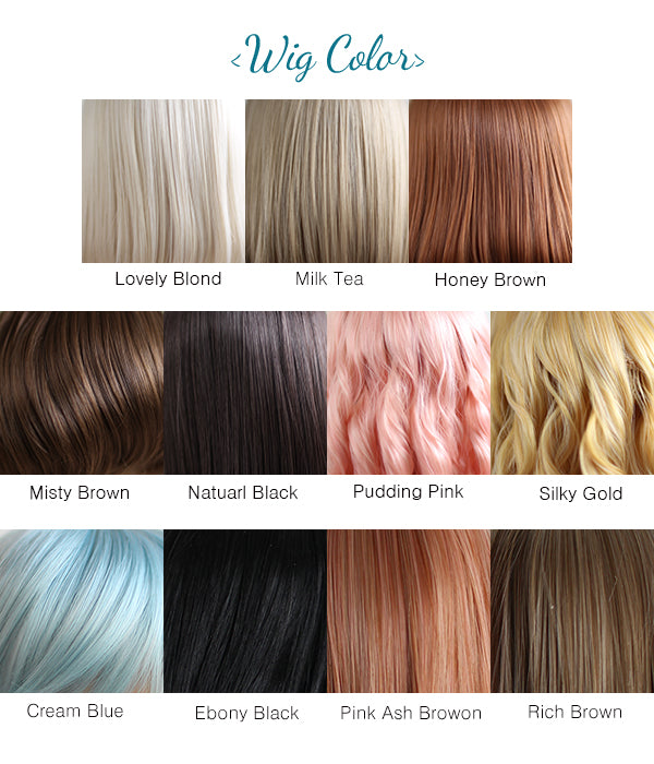 Leila Roll (MH-Style65-064)/Pink ash brown | Preorder | WIG