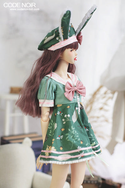 CMD000160 Green Floral Bunny [Limited Time] | Preorder | OUTFIT