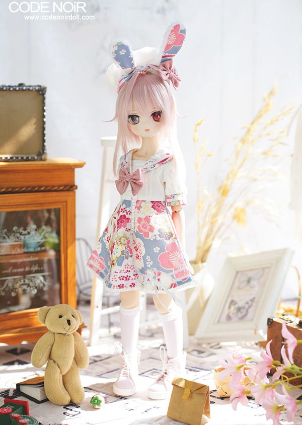 CMD000159 Blue Floral Bunny [Limited Time] | Preorder | OUTFIT