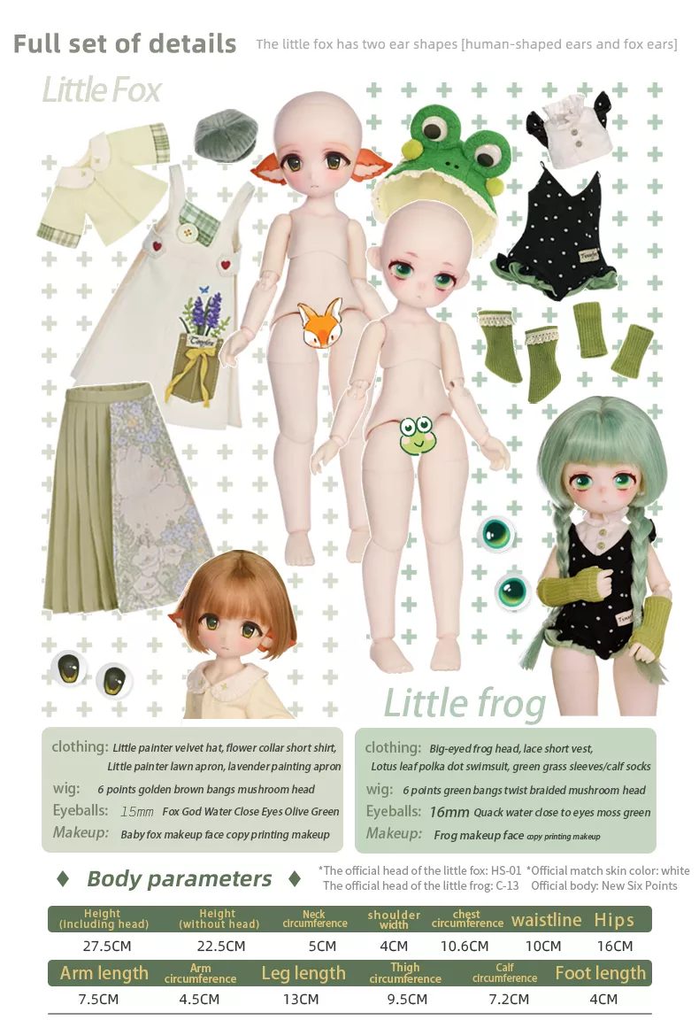 Little frog 1/6 points Angel body Fullset | Preorder | DOLL