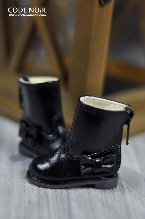 CYS000032 Black Ribbon Rain Boot [Limited Time] | Preorder | SHOES