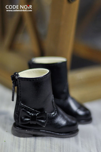 CYS000032 Black Ribbon Rain Boot [Limited Time] | Preorder | SHOES