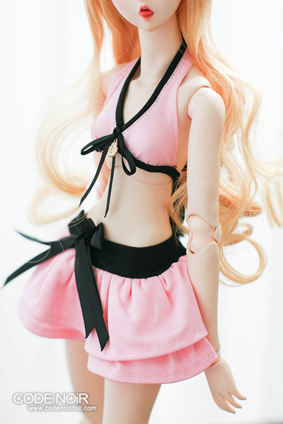 COB000037 Pink Seashell Skirted Bikini [Limited Time] | Preorder | OUTFIT