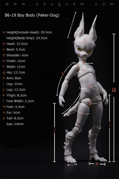 B6-19 Boy Body (Paker-Dog, Bone Leg) [Final Order 20% OFF] | PREORDER | PARTS