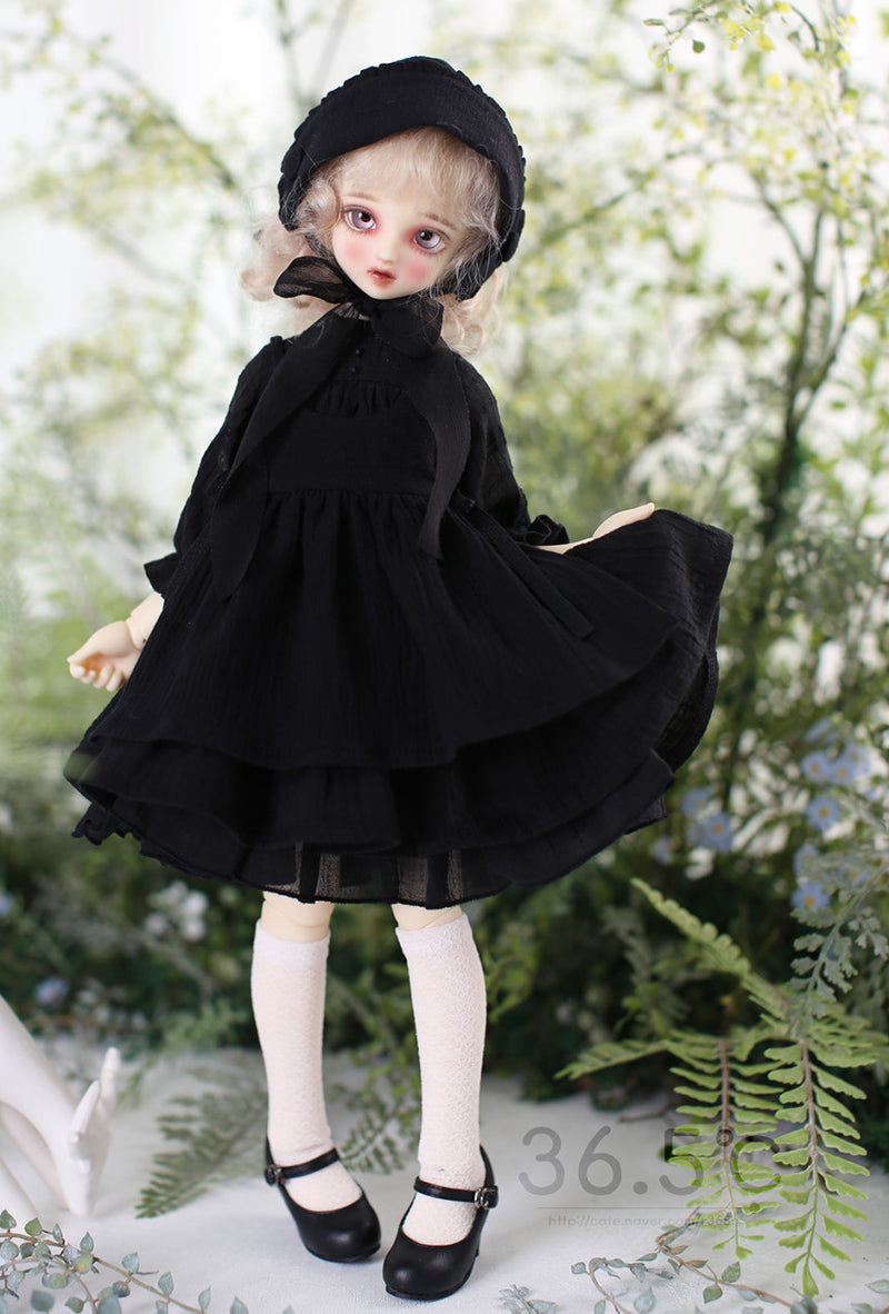 [MSD] Dorothy set - Black (Black) Bonnet（MSD) | Preorder | OUTFIT