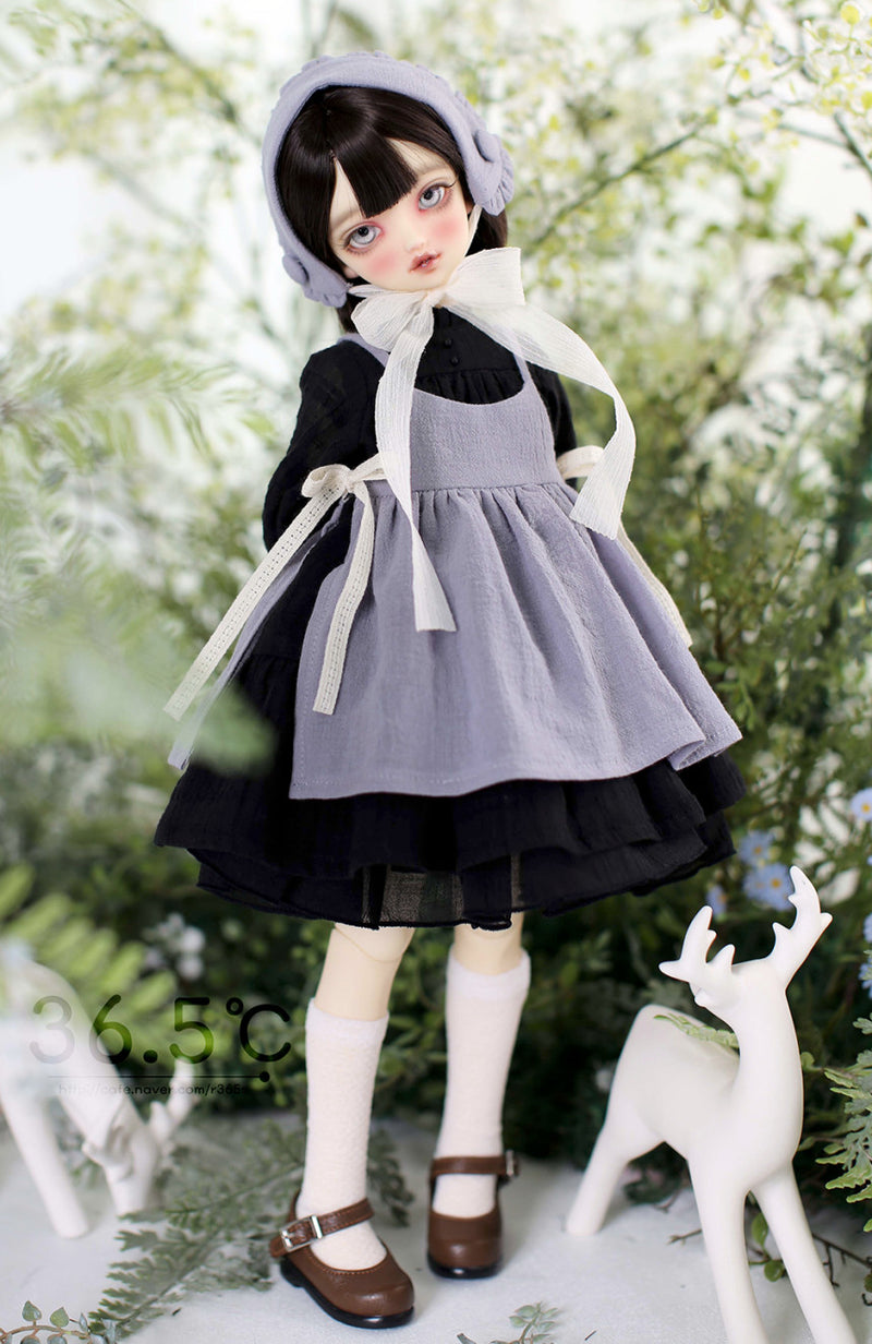 [MSD] Dorothy set - Black (Violet) Bonnet（MSD) | Preorder | OUTFIT