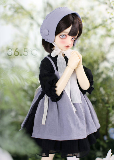 [MSD] Dorothy set - Black (Violet) Bonnet（MSD) | Preorder | OUTFIT