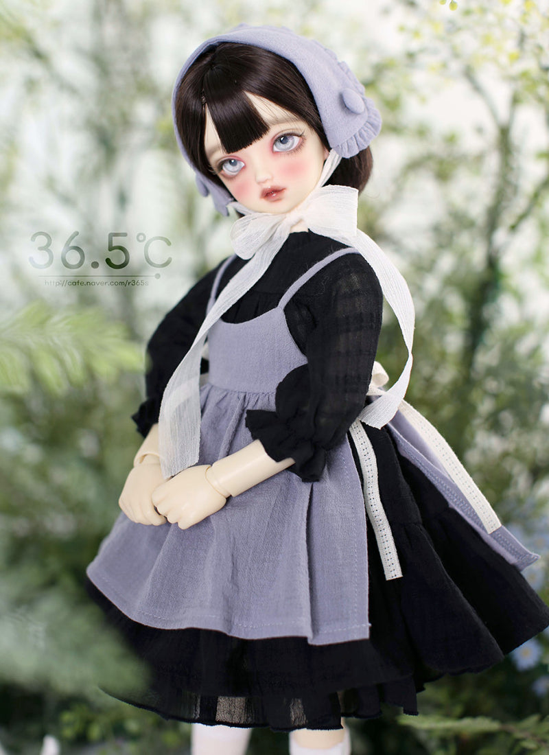 [MSD] Dorothy set - Black (Violet) Bonnet（MSD) | Preorder | OUTFIT