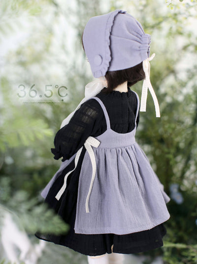 [MSD] Dorothy set - Black (Violet) Bonnet（MSD) | Preorder | OUTFIT