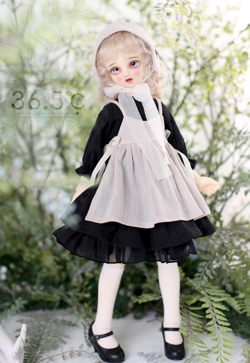 [MSD] Dorothy set - Black (Pink) Bonnet（MSD) | Preorder | OUTFIT