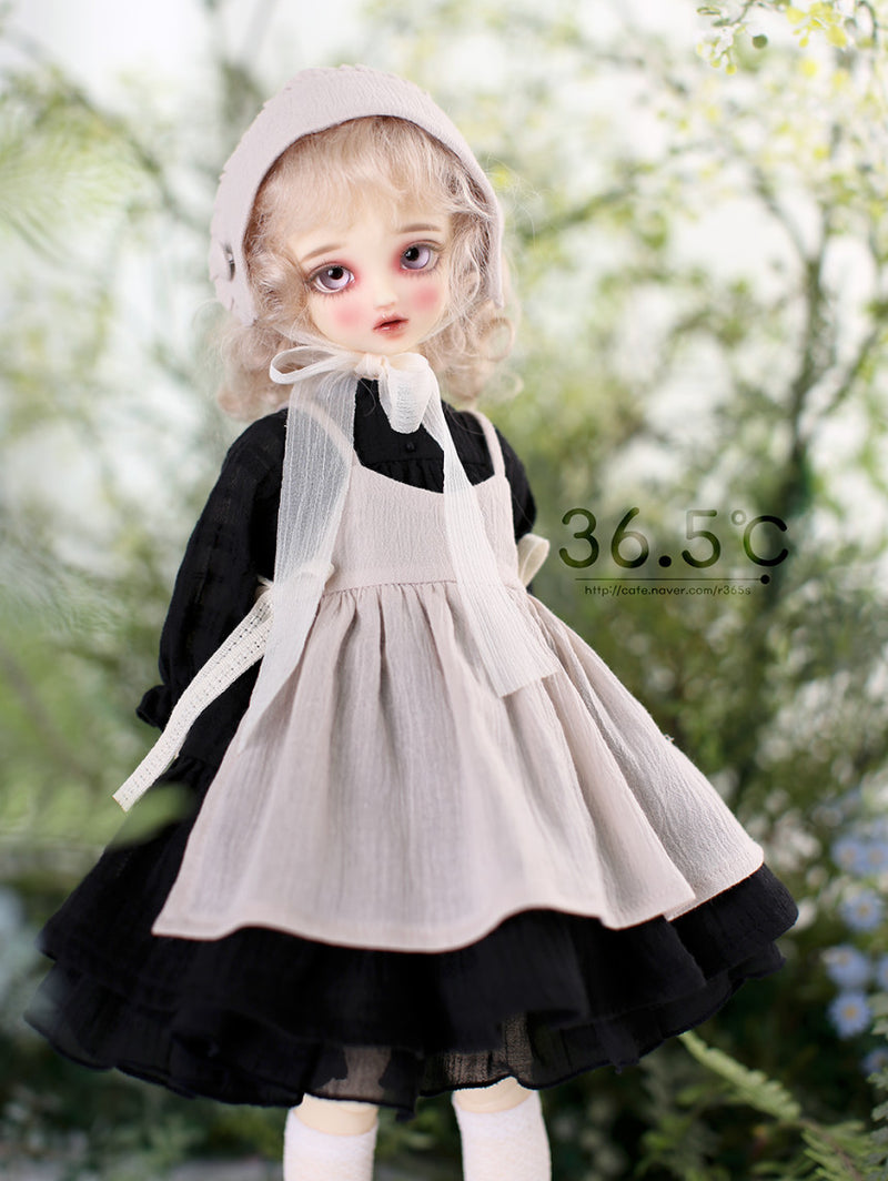 [MSD] Dorothy set - Black (Pink) Bonnet（MSD) | Preorder | OUTFIT