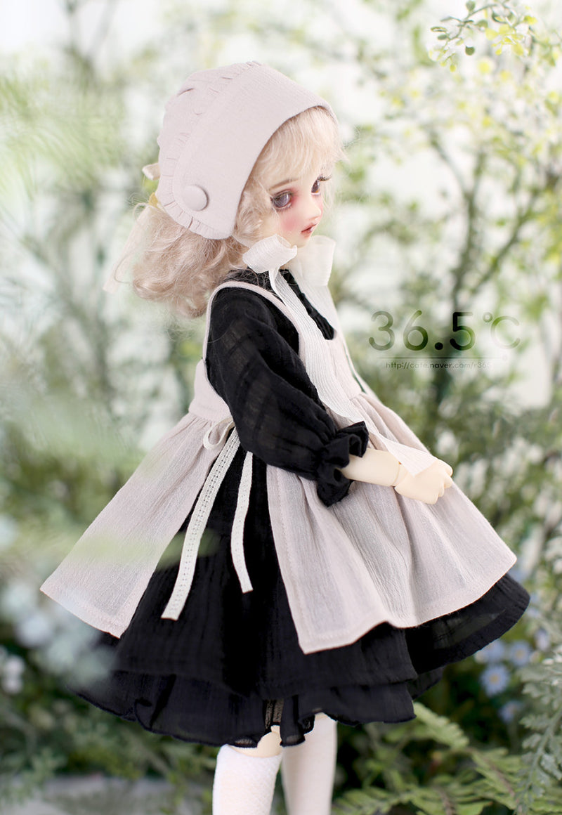 [MSD] Dorothy set - Black (Pink) Bonnet（MSD) | Preorder | OUTFIT