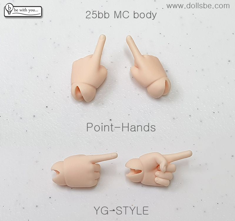 25bb MC body option hands (Point-Hands) *White skin | Preorder | Parts