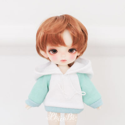 [Chibi/Pocket] Raglan Hoodie 7 Color -White X Mint | Preorder | OUTFIT