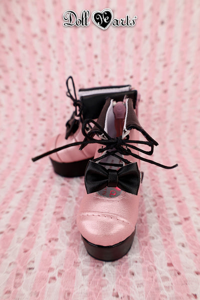 MS000663 Black and pink platform boots [MSD] [Limited Quantity] | Preorder | SHOES