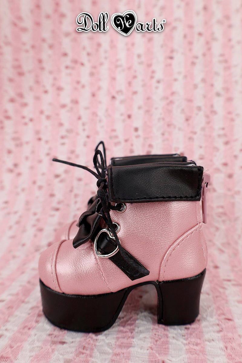 MS000663 Black and pink platform boots [MSD] [Limited Quantity] | Preorder | SHOES