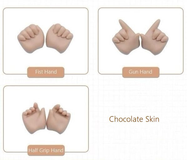 1/4 Hand Parts 3Pair Set (for Mimi)-Chocolate Skin [Limited quantity] | PREORDER | PARTS