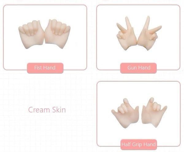 1/4 Hand Parts 3Pair Set (for Mimi)-Cream Skin [Limited quantity] | PREORDER | PARTS