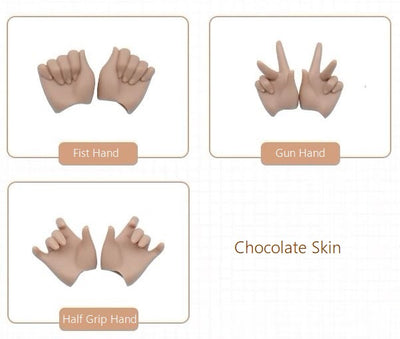 1/4 Hand Parts 3Pair Set (for Mimi)-Chocolate Skin [Limited quantity] | PREORDER | PARTS