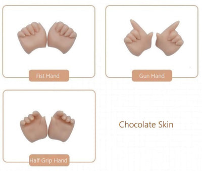 1/6 Hand Parts 3Pair Set (for winter melon)-Chocolate Skin [Limited quantity] | PREORDER | PARTS