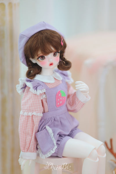 [Mini/MSD] Pipi suspender Strawberry | Preorder | OUTFIT