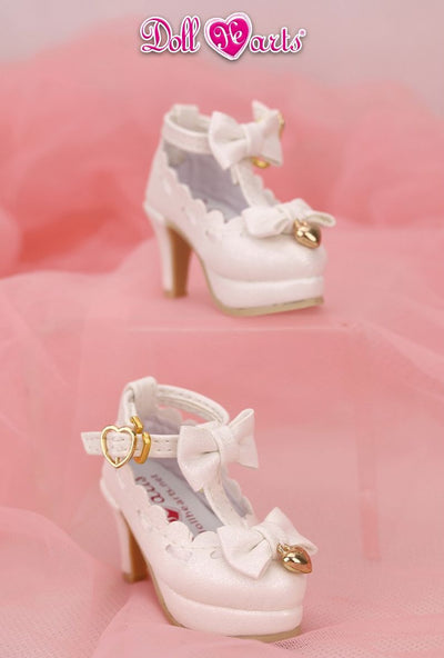 MS000664 White T-Bar High Heels [MSD]【Limited Quantity】 | Preorder | OUTFIT
