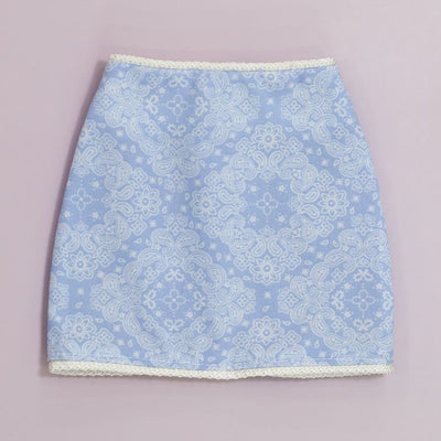 Test [SD16] Paisley H Line Skirts/Sky blue | Preorder | OUTFIT