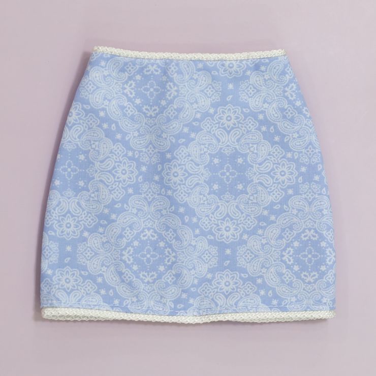 Test [SD16] Paisley H Line Skirts/Sky blue | Preorder | OUTFIT