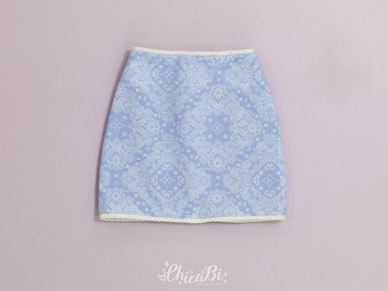 Test [SD16] Paisley H Line Skirts/Sky blue | Preorder | OUTFIT