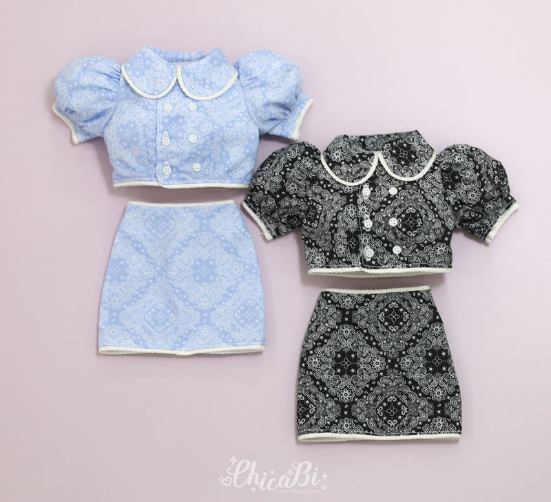 Test [SD16] Paisley H Line Skirts/Sky blue | Preorder | OUTFIT