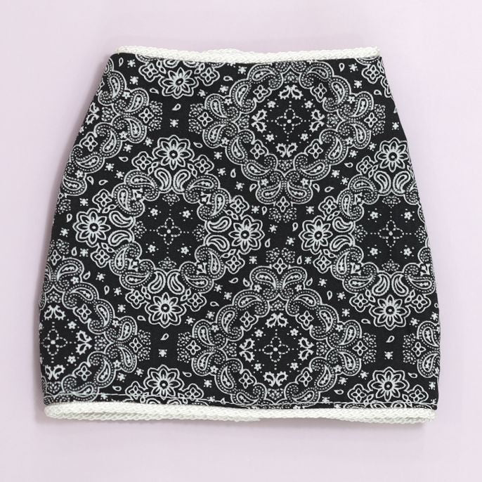 Test[SD16] Paisley H Line Skirts/Black | Preorder | OUTFIT