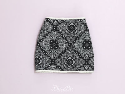 Test[SD16] Paisley H Line Skirts/Black | Preorder | OUTFIT