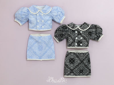 Test[Mini] Paisley Short jacket/Sky blue | Preorder | OUTFIT