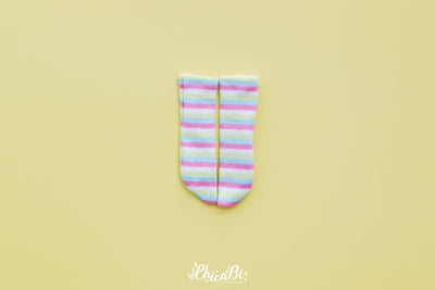 [Bebe] Stripe Socks (Pink Banana) | Preorder | OUTFIT