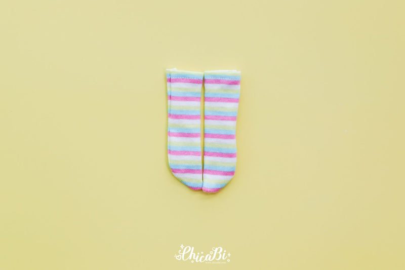 [Bebe] Stripe Socks (Yellow Strawberry) | Preorder | OUTFIT