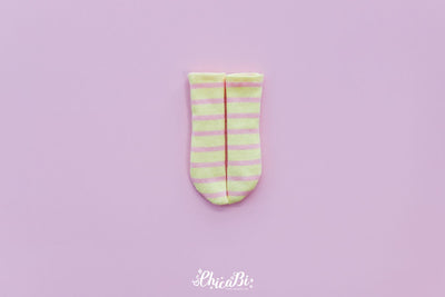 [Bebe] Stripe Socks (Yellow Strawberry) | Preorder | OUTFIT