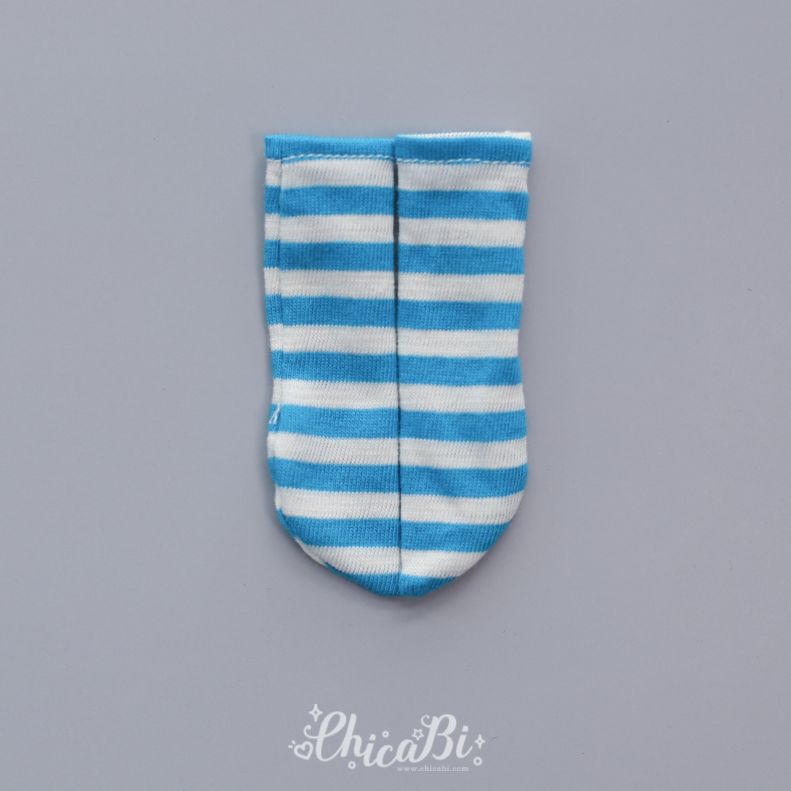 [Bebe] Stripe Socks (Cobalt) | Preorder | OUTFIT