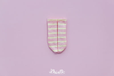 [Bebe] Stripe Socks (Yellow Strawberry) | Preorder | OUTFIT