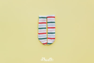 [Bebe] Stripe Socks (Yellow Strawberry) | Preorder | OUTFIT