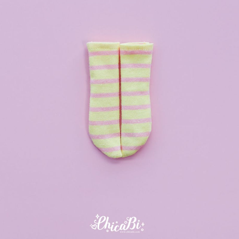 [Bebe] Stripe Socks (Pink Banana) | Preorder | OUTFIT