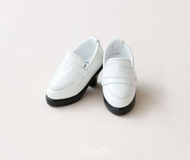 [Bebe/USD] Heel Loafer 3 color (White) | Preorder | SHOES