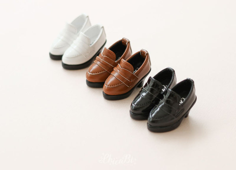 [Bebe/USD] Heel Loafer 3 color (White) | Preorder | SHOES