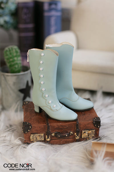 OLD CLS000182 Vintage Blue Button Boots SD ver. [Limited Time] | Preorder | SHOES